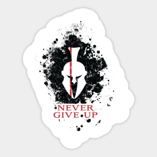 Never Give Up Sticker